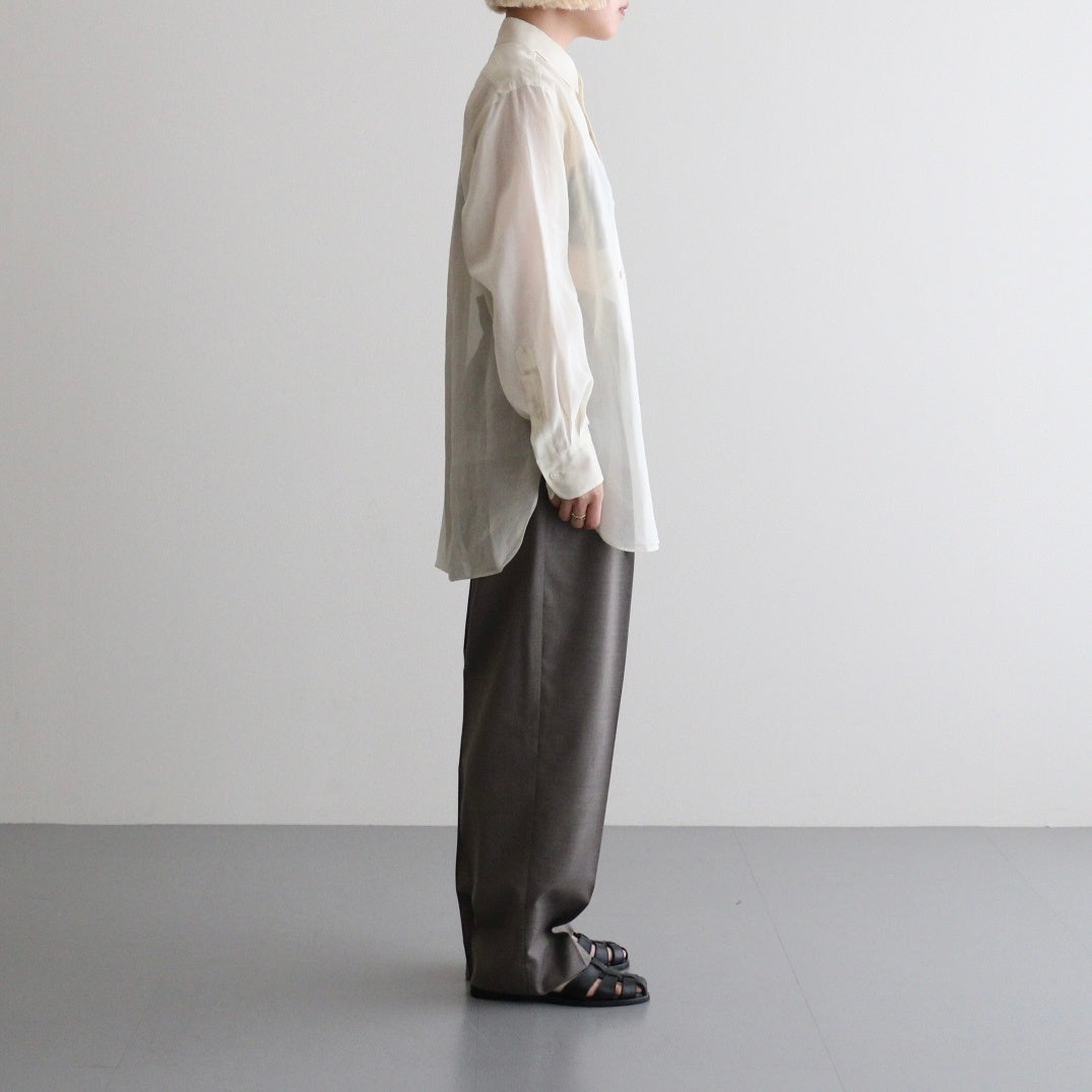 COTTON VOILE LAWN LONG SLEEVE SH #060 LIGHT YELLOW [16861 50081]