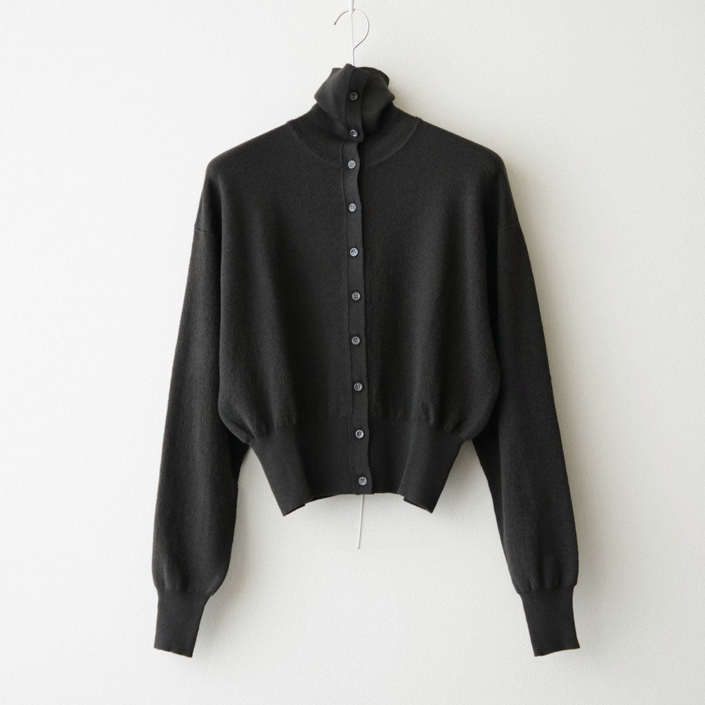 Big Collar Knit Cardigan #DARK GRAY [NEP-AW2621]
