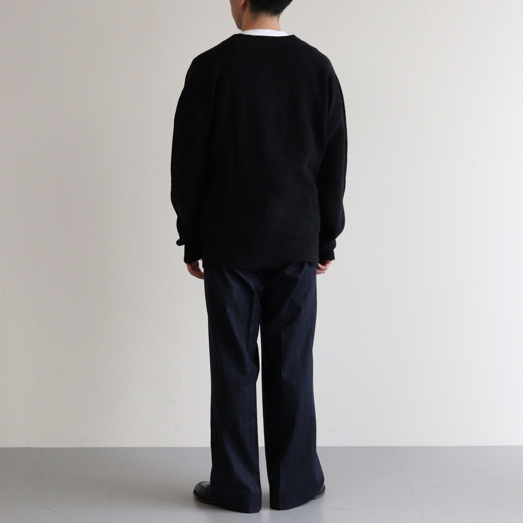 Wool Harf Cardigan ST V-neck #DARK Charcoal [NEP-AW2403]