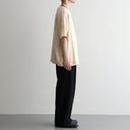 NORMANDY LINEN T-SHIRT #BEIGE×BROWN [BN-26SM-071]