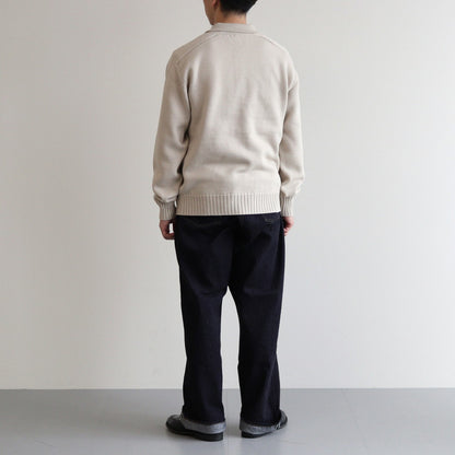 KNIT POLO #ECRU [PMAS-KN04]