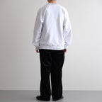 Soft&Hard Sweat Crew-Neck P/O #HeatherWhite [bROOTS24F21F25]