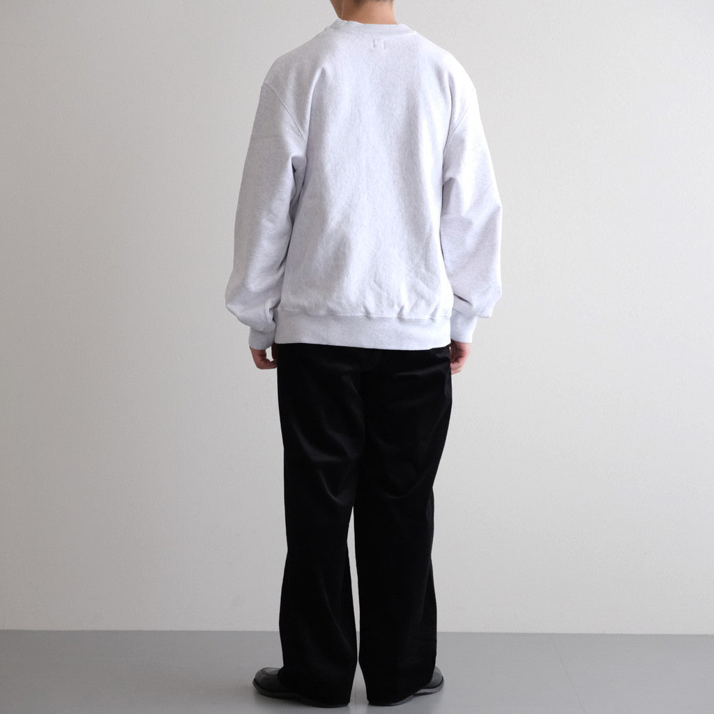 Soft&Hard Sweat Crew-Neck P/O #HeatherWhite [bROOTS24F21F25]