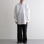 Ramie Tencel 2tuck Wide Tapered Trousers #Black [NEP-SS2604]