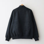 Pe/Silk Fleece Bomber Jacket #HeatherBlack [BHS25F019]