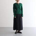 Classic Rib Henley-neck L/S #DarkGreen [bROOTS24F006WF26]