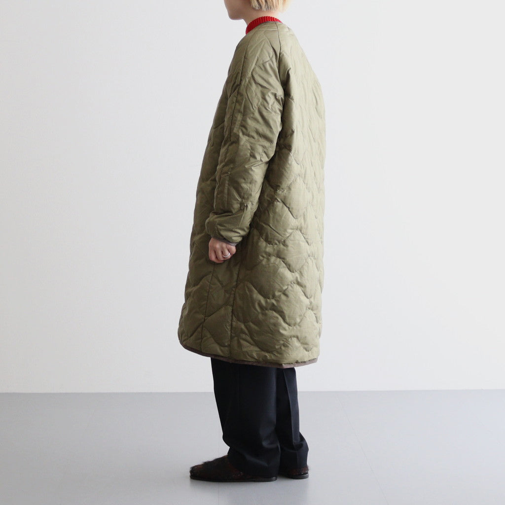 Reversible Down Coat #Khaki Beige [SUBF352]