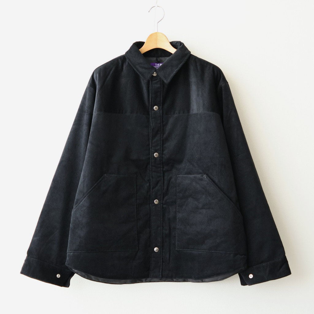 Corduroy Field Insulation Shirt Jacket #Black [N26FA051]