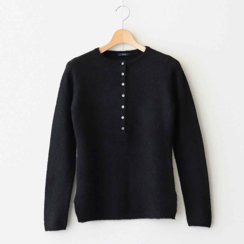 FAIRY ALPACA KN HENLY NECK #010 BLACK [16852 60036]