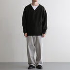 Wool Harf Cardigan ST V-neck #KHAKI [NEP-AW2403]