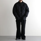 HIGH-COUNT SILK MITTEN PUFF JACKET #BLACK [252OJ-JK13]