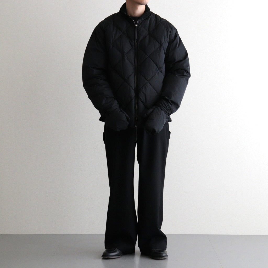 HIGH-COUNT SILK MITTEN PUFF JACKET #BLACK [252OJ-JK13]