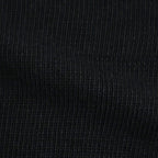 WASHED HIGH COUNT LINEN CREW NECK #BLACK [BN-26SL-013]