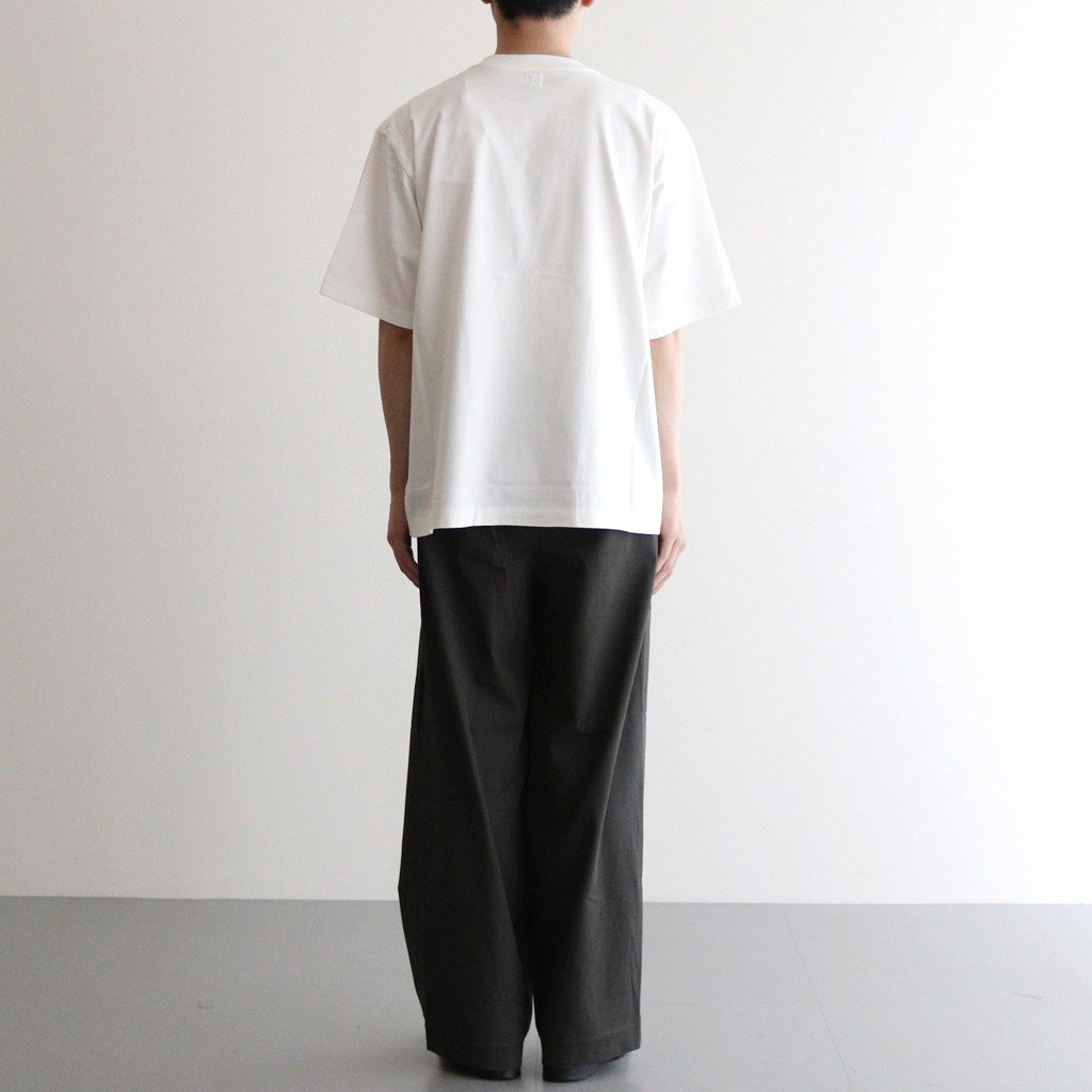 BRITPOP Print Tee WIDE #White×Black-PT [bROOTS25S34A]