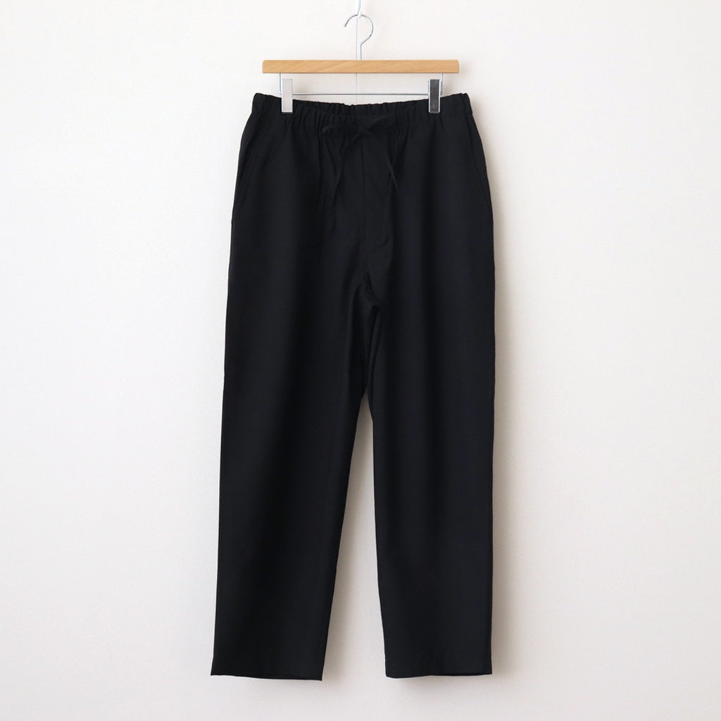 COCOON WIDE EASY PANTS #CHAMBRAY BLACK [M25A12PT01C]