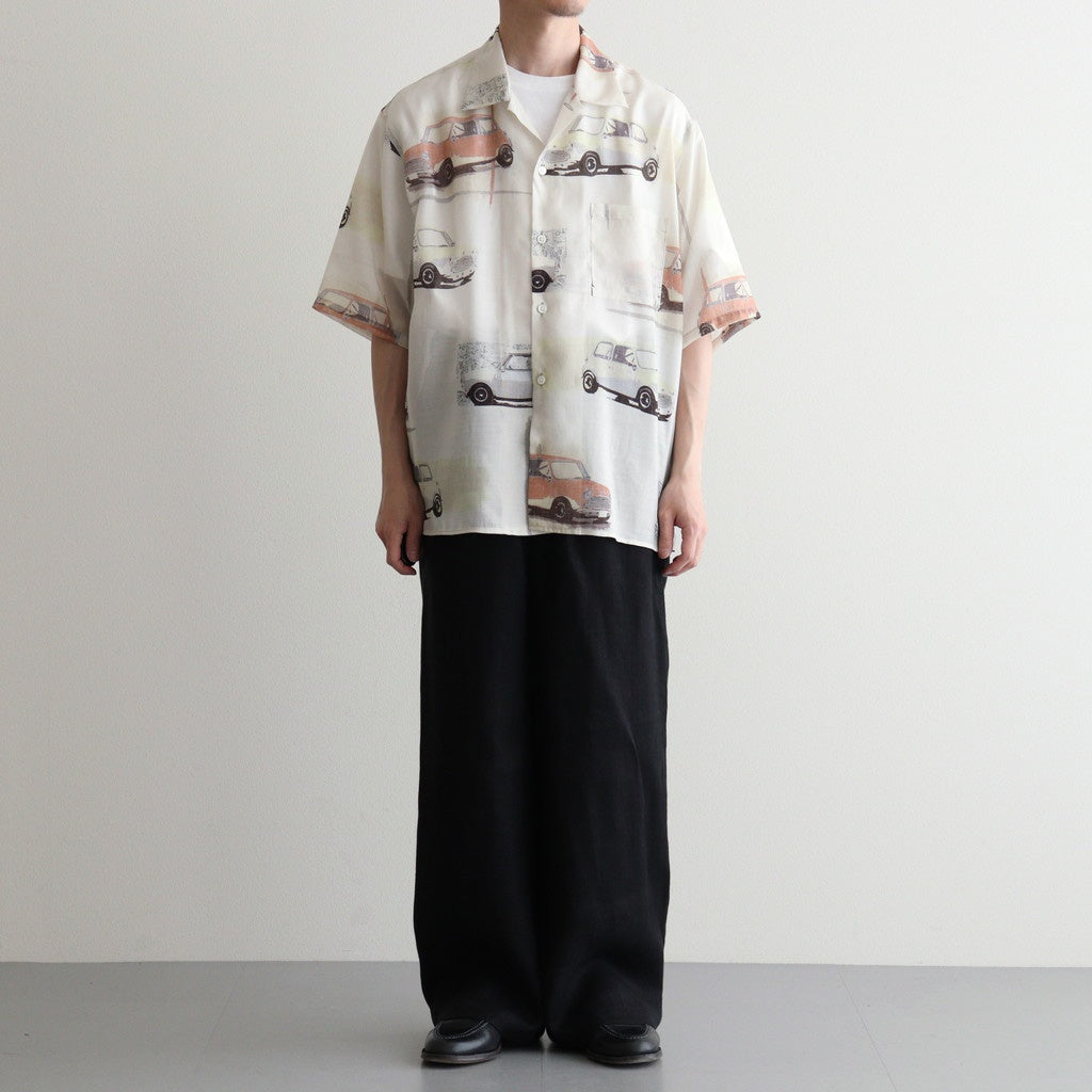OPEN COLLAR S/S SHIRT #GRAIGE MINI [M26B07SH03B]