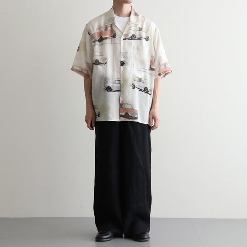 OPEN COLLAR S/S SHIRT #GRAIGE MINI [M26B07SH03B]