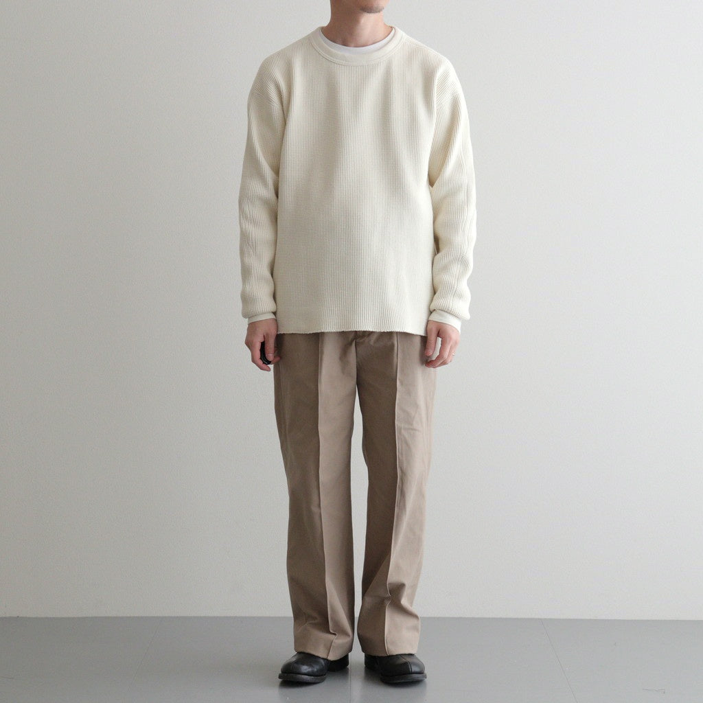 FRONT TUCK ARMY TROUSER #DUNE [252OJ-PT07]