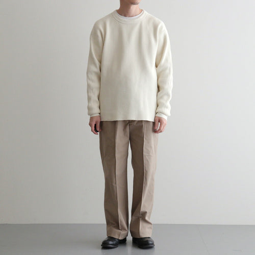 FRONT TUCK ARMY TROUSER #DUNE [252OJ-PT07]