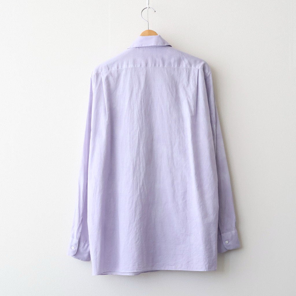 ITALIAN OPEN COLLAR SHIRT #LAVENDER [A26A23SH03C]