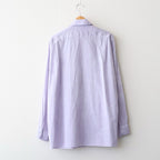 ITALIAN OPEN COLLAR SHIRT #LAVENDER [A26A23SH03C]