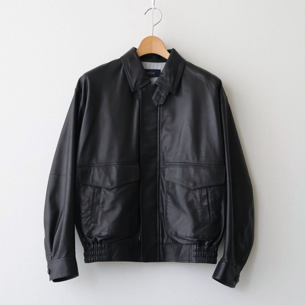 SHEEP LEATHER ZIP BZ #010 RED BLACK [16861 25004]