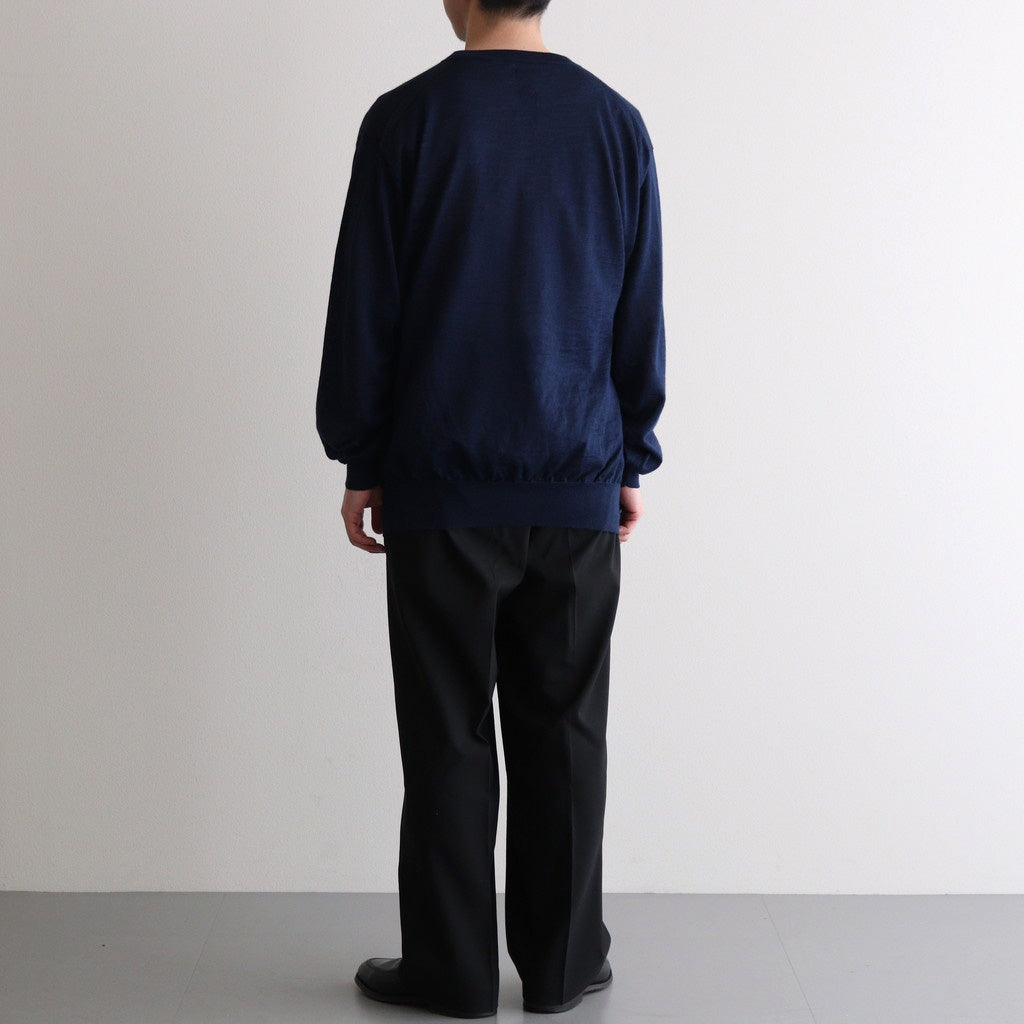 CHOMA CREW NECK #DARK BLUE [BN-25SM-058]