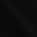 QUATER ZIP SILK NEP RIBED SHIRTS #ONYX BLACK [242OJ-CT05]