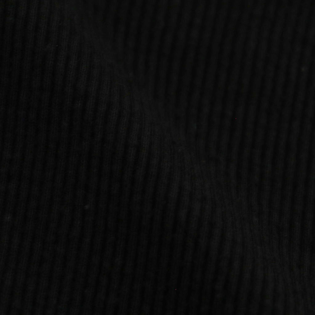 QUATER ZIP SILK NEP RIBED SHIRTS #ONYX BLACK [242OJ-CT05]