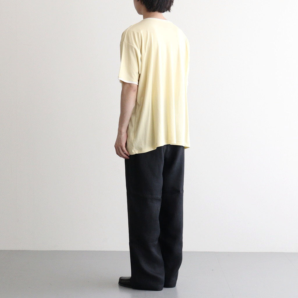 PIMA MOKLODI RINGER TEE #YELLOW × WHITE [26S-BIS-CS61]