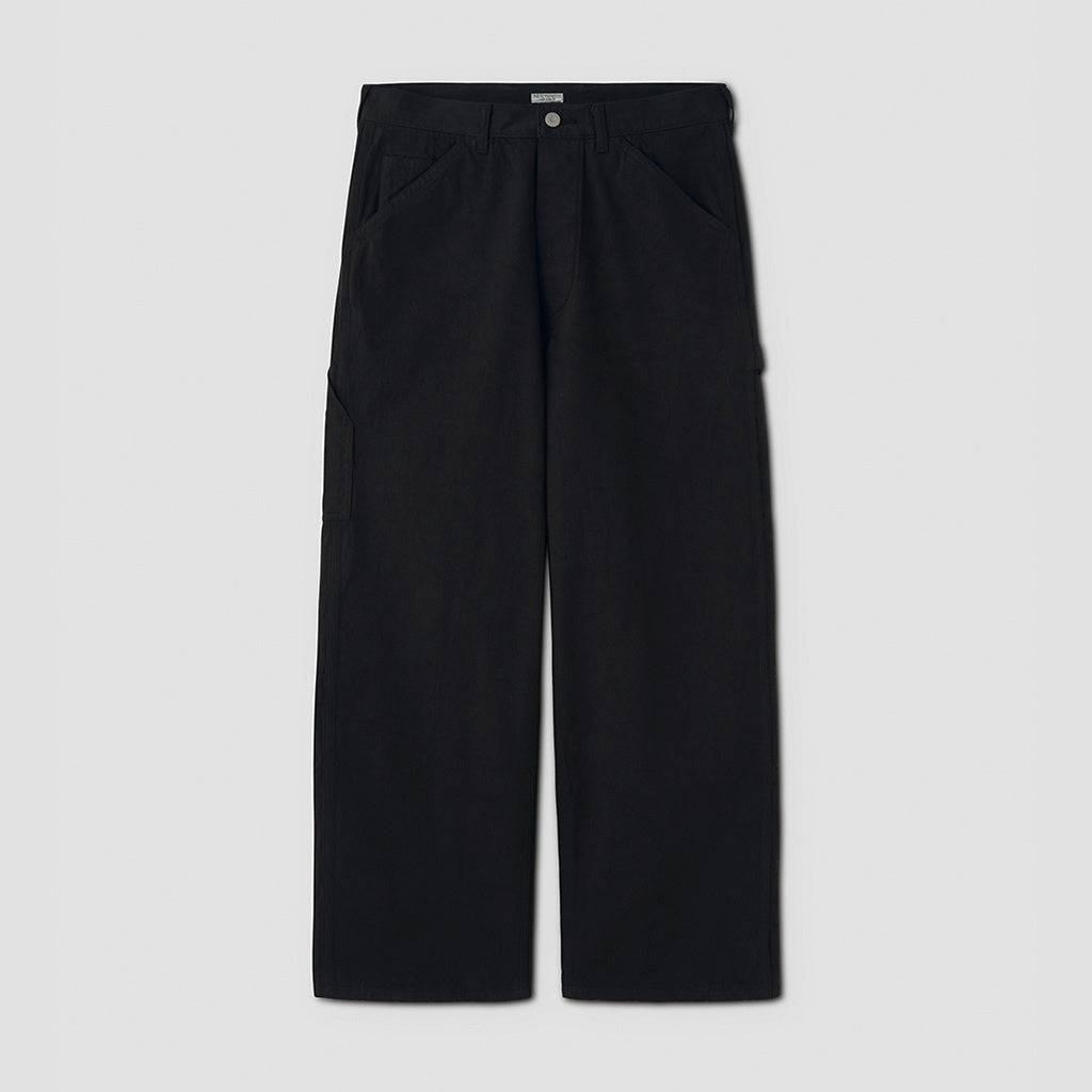 DENIM PAINTER TROUSERS #DUST BLACK [PMAT-PT09]
