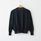 CHOMA CREW NECK CARDIGAN #BLACK [BN-26SL-040]