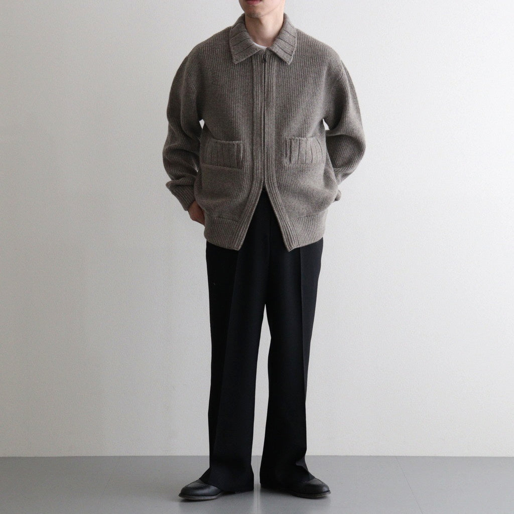 Yak×Ca/Wool Flight Jacket #Beige Mix [NEP-AW2517M]