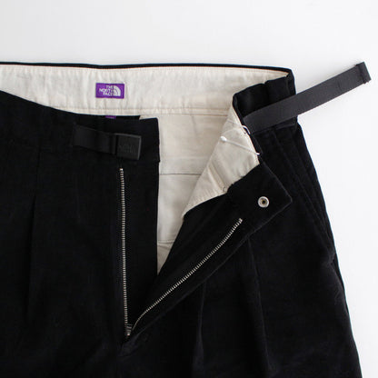 Corduroy Field Tuck Pants #Black [N24FC025]