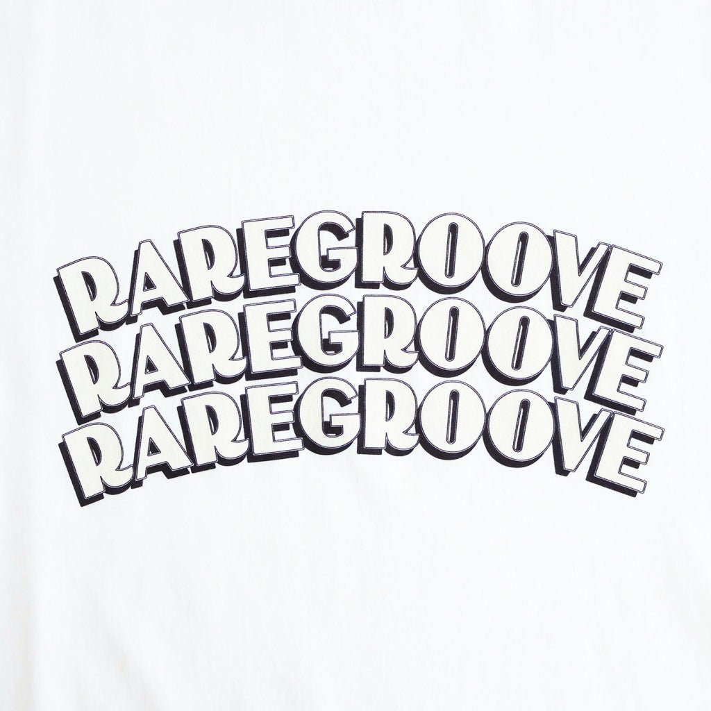 RAREGROOVE Print Tee WIDE #White×White-PT [bROOTS25S34S26B]