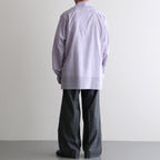 ITALIAN OPEN COLLAR SHIRT #LAVENDER [A26A23SH03C]