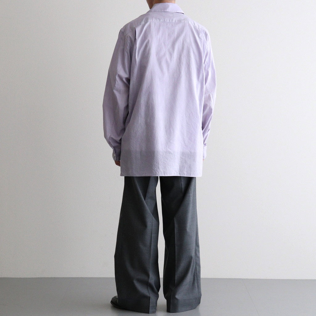 ITALIAN OPEN COLLAR SHIRT #LAVENDER [A26A23SH03C]