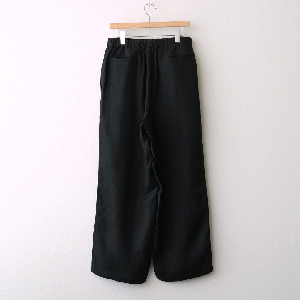 WIDE CYLINDER FIT EASY PANTS #BLACK [M26B01PT01C]