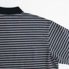 ONE BUTTON TEE S/S #BLACK BORDER [M26A14CS02B]