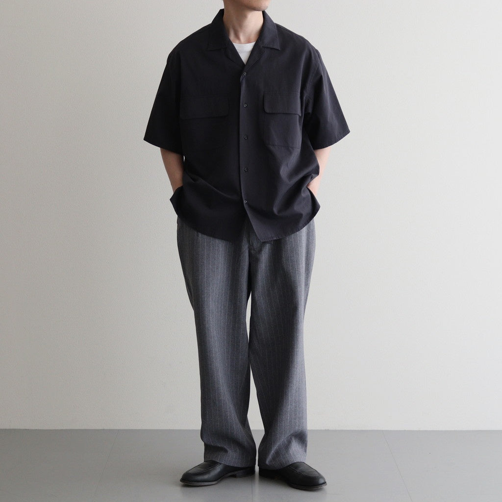 ORGANIC COTTON WASHER SATIN OPEN/C SH #NAVY [16551 50343]