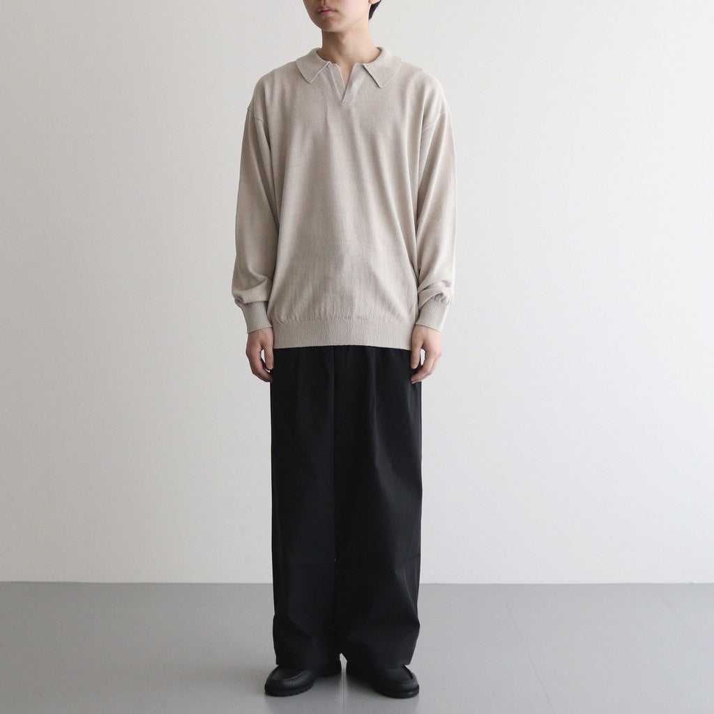 SILK POLO SKIPPER #IVORY [BN-25SM-037]