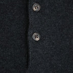 SUNSHINE CASHMERE POLO #HEATHER BLACK [BN-26FM-059]