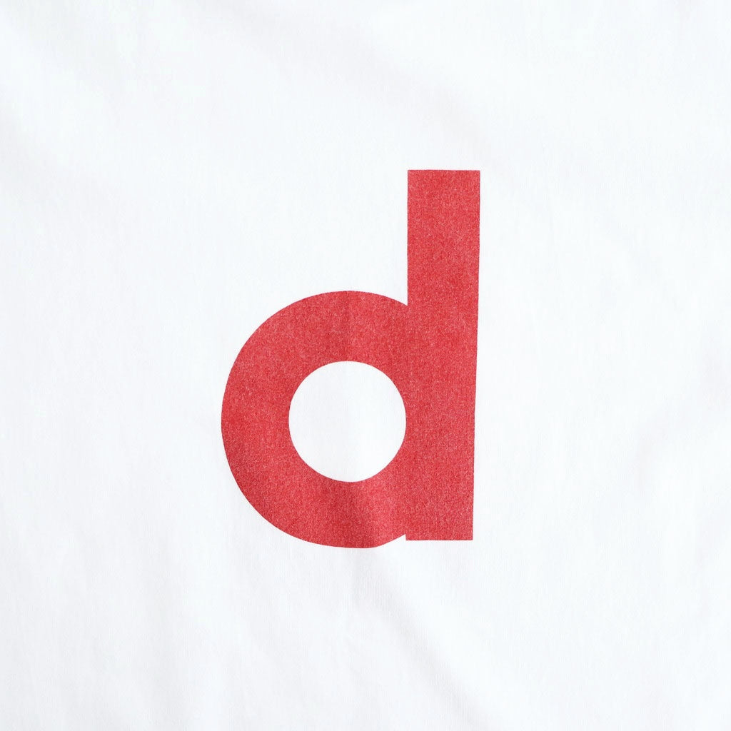 bd Print Tee WIDE #White×Red-PT [bROOTS25S34S26A]