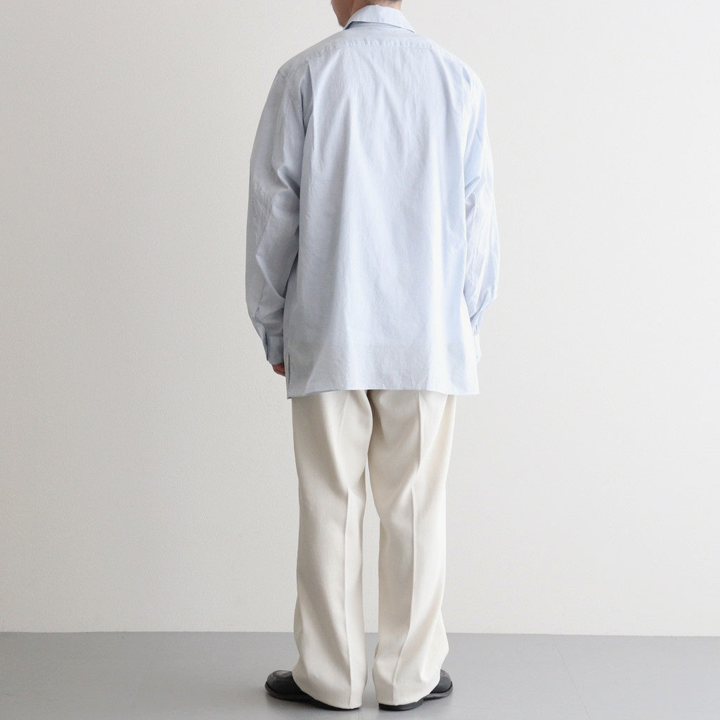 ITALIAN OPEN COLLAR SHIRT #ICE [A26A23SH03C]