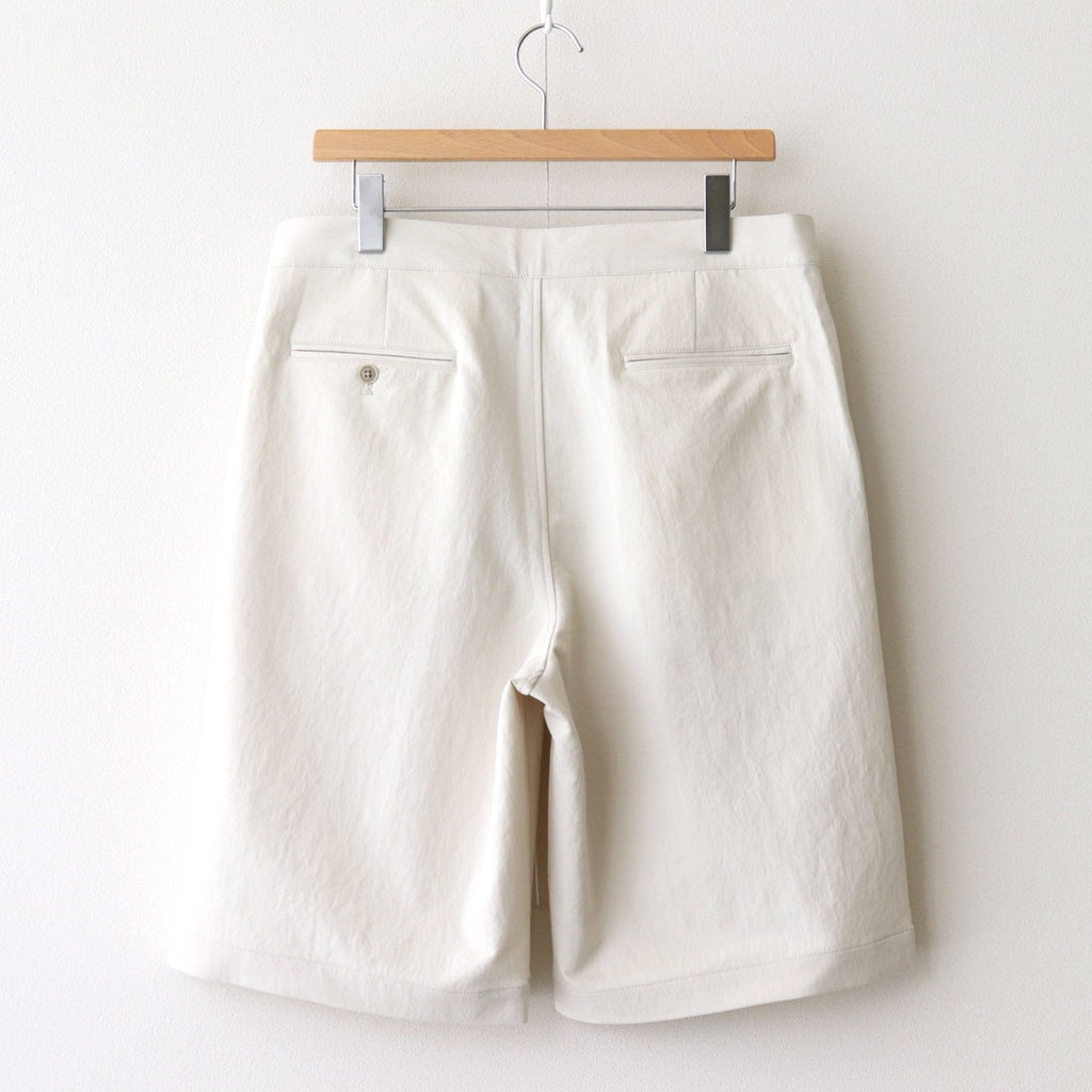 ALPHADRY Double Pleats Shorts #Dry Sand [S25SD052]