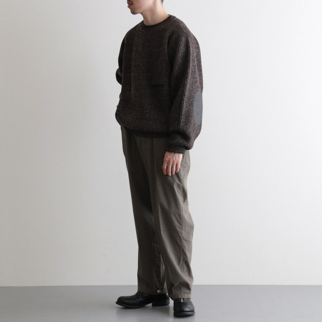 BLENDED KEMPI CREW-NECK SWEATER #BARK [252OJ-KN01]