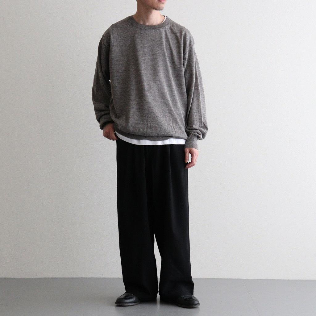CHOMA CREW NECK #GREIGE [BN-26SM-058]