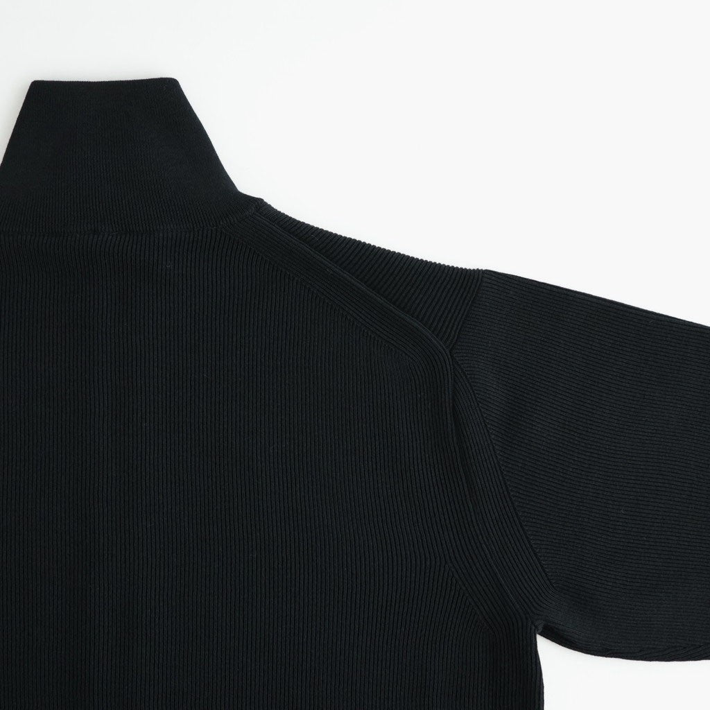 HARD TWIST WOOLRIB DRIVERS KNIT #BLACK [BN-26FM-033]