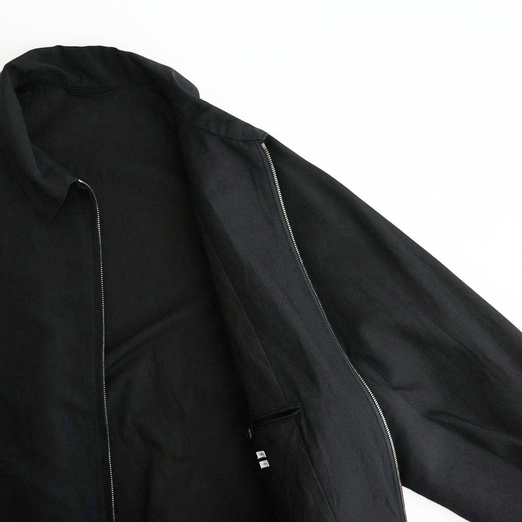 Washed Wool Silk Sports Jacket #Black [BHS26F020]