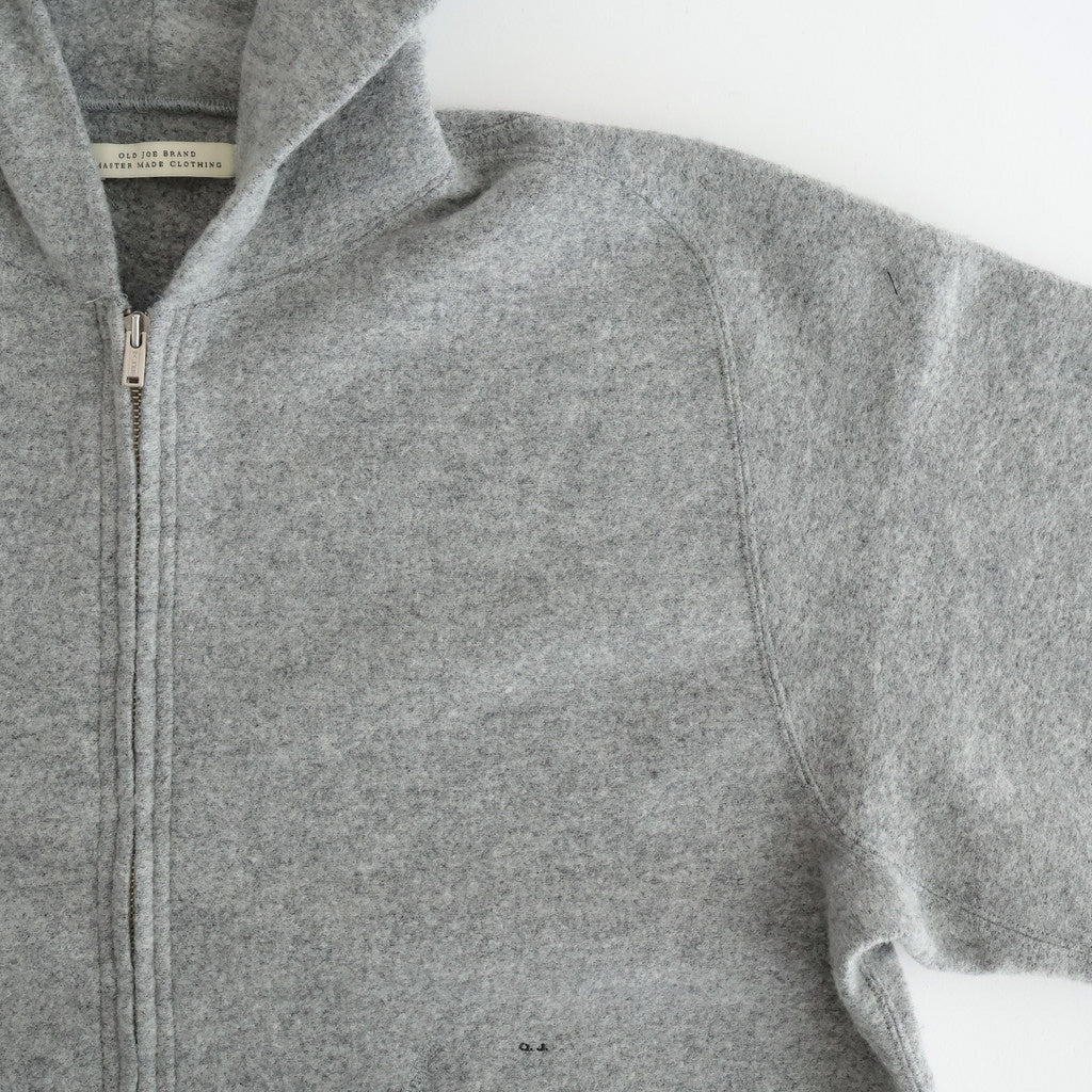 ZIP-FRONT ATHLETIC HOODIE #PEWTER [252OJ-CT06]